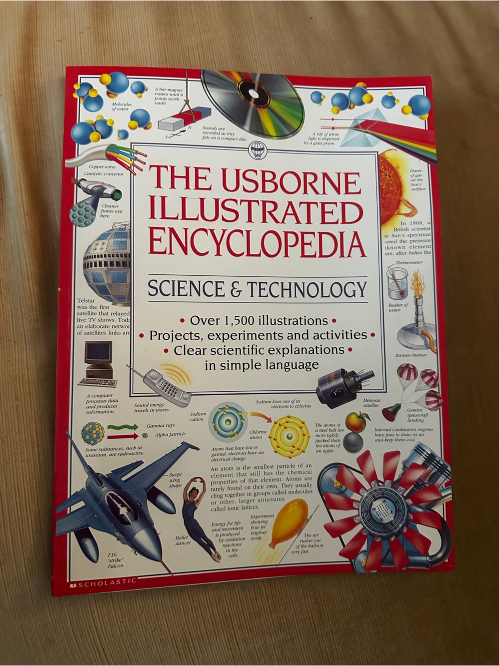 Scholastic The Usborne Illustrated Encyclopedia - Red & Multicolor Art Print